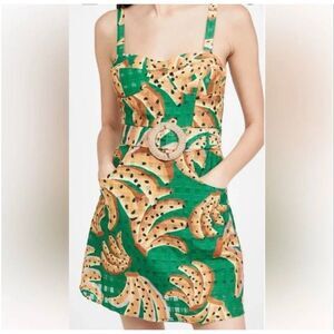 🔥 Farm Rio Banana Print Dress – Size Large (NWOT) 🍌